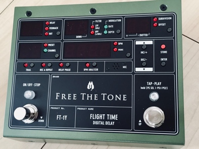 ディレイの最高峰】FREE THE TONE FLIGHT TIME FT-2Yについての紹介